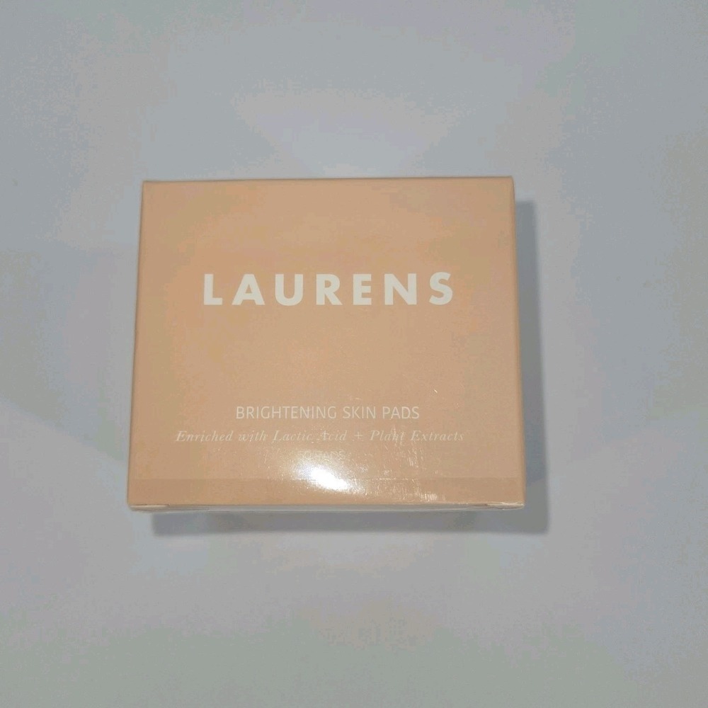 Laurens Brightening Skin Pads Lactic Acid Plant Extracts NIB 50 Pads Exp 08 2027